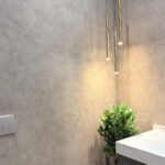 Decorative plaster in a bedroom, Silver Lake