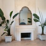 Micro cement on a fireplace, Venice