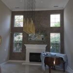 Venetian plaster in a living room, Calabasas